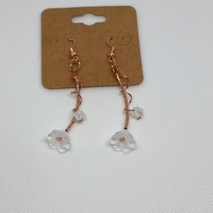 Rose Gold Dangle Earrings