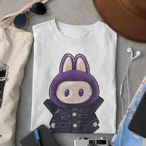 Labubu T-Shirt | Kawaii Monster Graphic Tee | Labubu Clothes | Oversized Cartooncore Shirt | Cute Labubu Outfit Gift