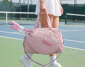 Custom Tennis Bag for Women, Personalized Tennis Tote, Monogrammed Tennis Gift, Pickleball Bag