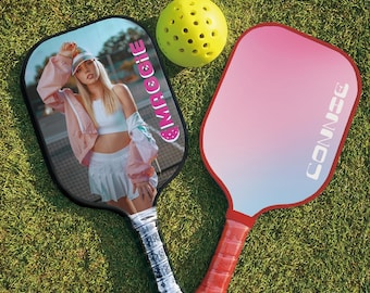 Custom Pickleball Paddle with Name, Pickleball Lovers Trophy, Unique Birthday Pickleball Racket Gift, Fun Sports Gift
