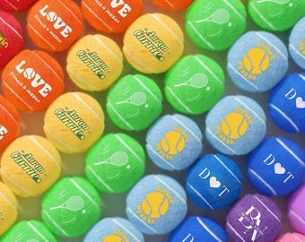 Custom Branded Tennis Balls with Company Logo, Tennis Team Gifts
