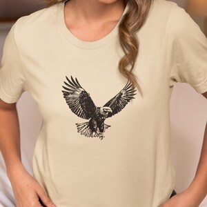 Eagle Spirit Clothing | Unisex Eagle Illustration T-Shirt | Eagle Lover T-Shirt | Minimalist Design | Comfortable Cotton Shirt
