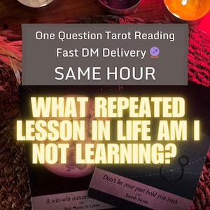 What repeated lesson in life am I not learning? Tarot Reading – 5‑Card Spread – Personalized Digital Download