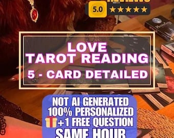 Love Tarot Reading, Telepathic Love, Secret Admirer, Hidden Feelings, Twin Flame, Same Hour