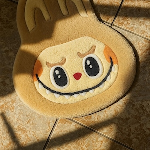 Playful Monster Bunny Tufted Rug – Soft & Whimsical Kids’ Floor Mat