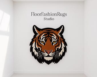 Handmade New Zealand Wool Tiger Rug: Bold Jungle Decor