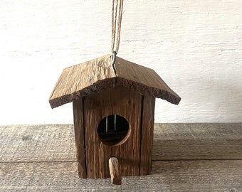 Vintage Rustic Bird House // Handmade Wooden Bird House // Rustic Home & Garden