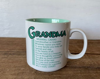 Vintage Grandma Poem Mug // Papel // Design Poetry by Marci G. // Made in Korea