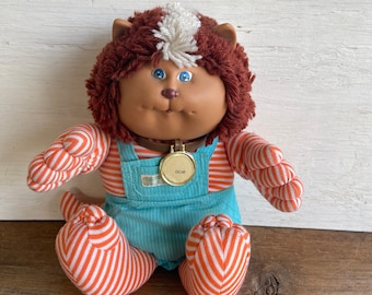 Vintage Cabbage Patch Kids "Koosas" Doll // 1983 // Cat or Lion Named "Oscar"