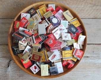 Vintage Matchbooks // Lot of 10, 20, 30 // Instant Collection // Random