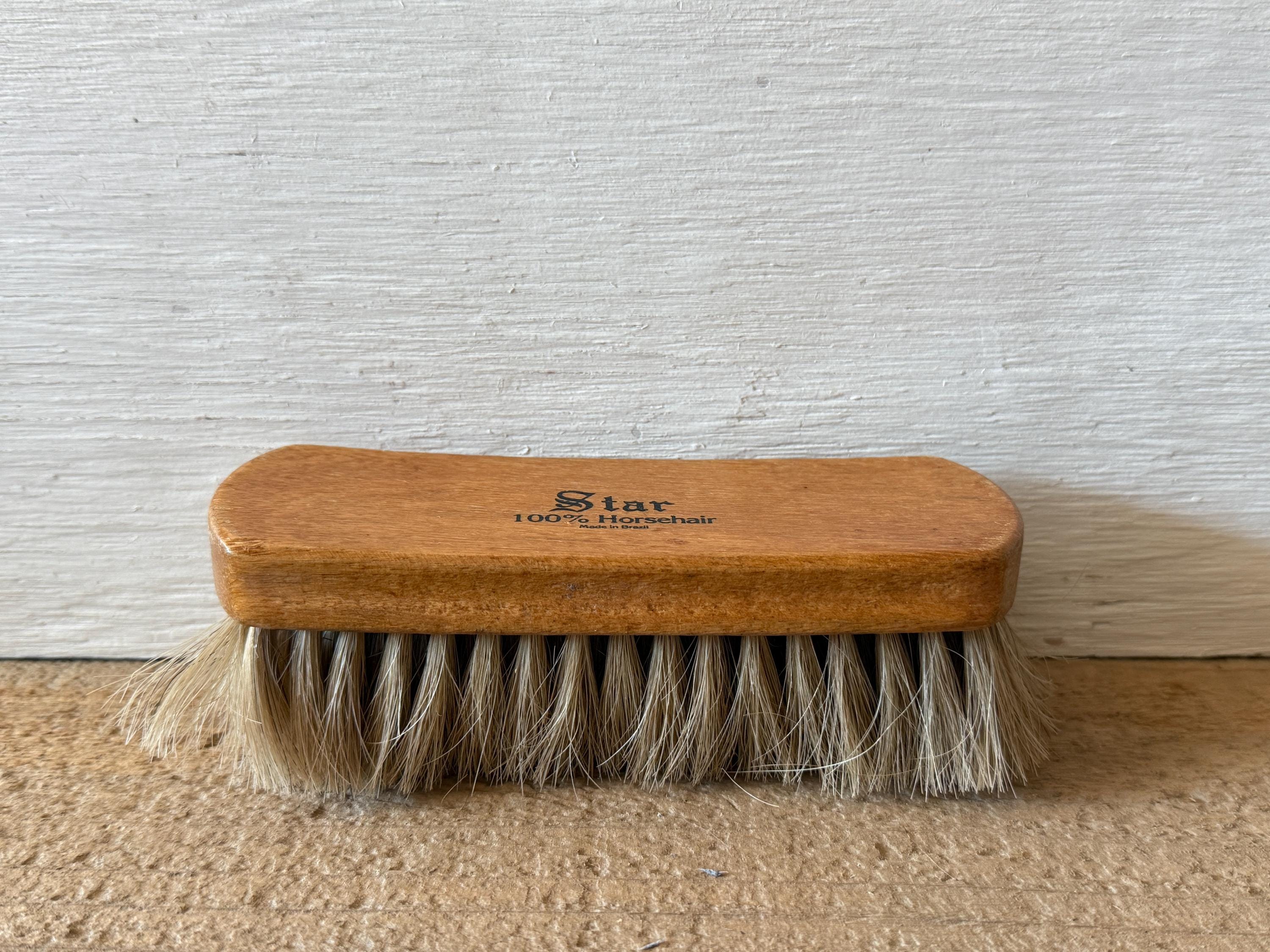 STAR ロトブラシ 100mm HORSE HAIR BRONZE Star 100% Horsehair Brush // Made in Brazil // Wood Handheld Brush