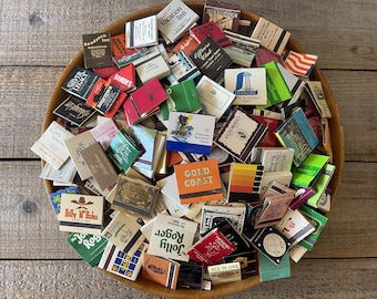 Vintage Matchbook Collection: Eclectic Lot of 10, 20, or 30