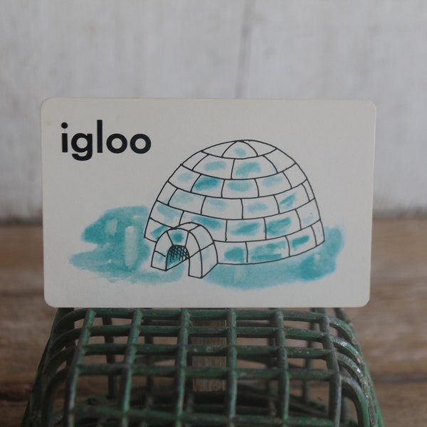 Vintage 1970s Flash Card // Igloo