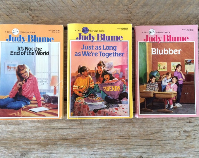 Judy Blume Books Blubber It's Not the End of the World Etsy