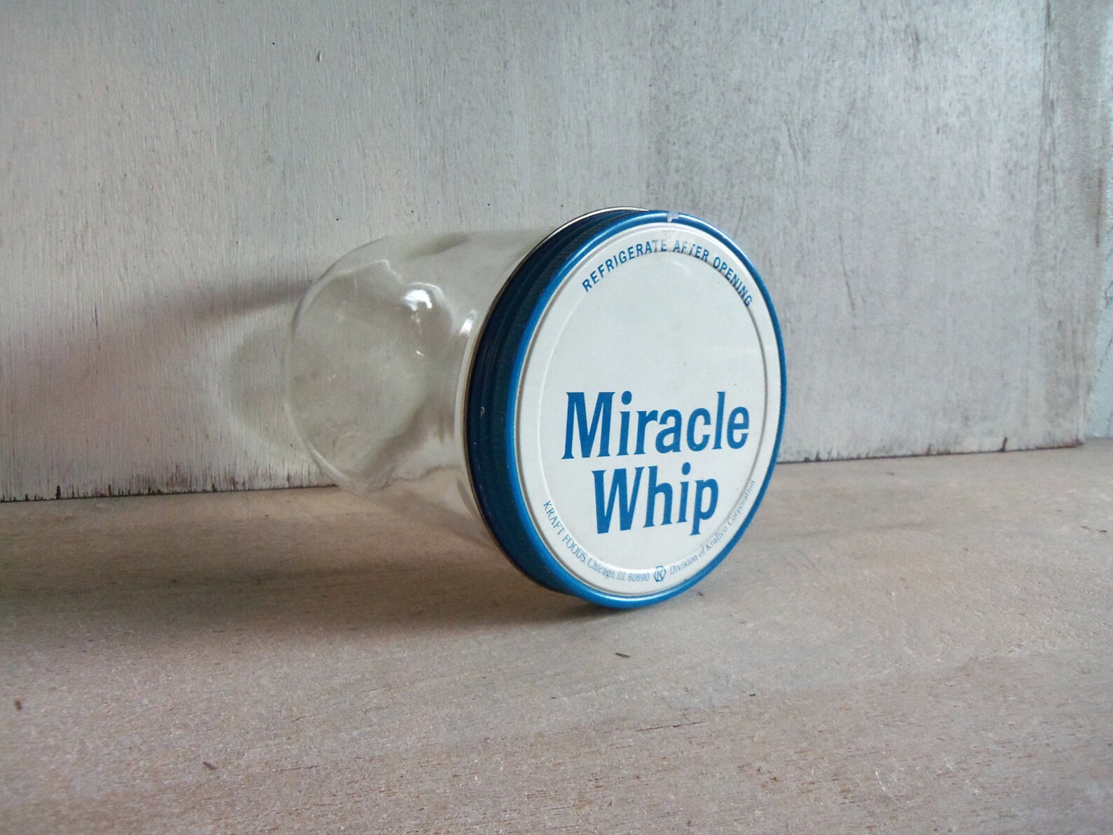 Vintage Miracle Whip Jar Etsy