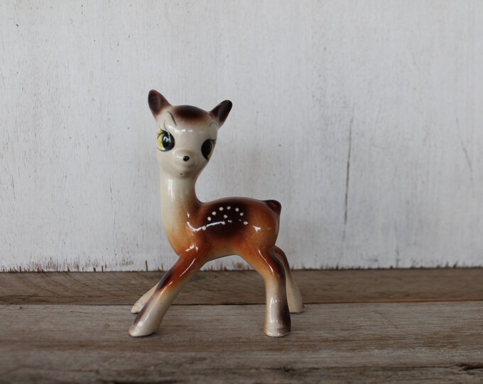 Vintage Ceramic Deer, Made in Japan Etsy