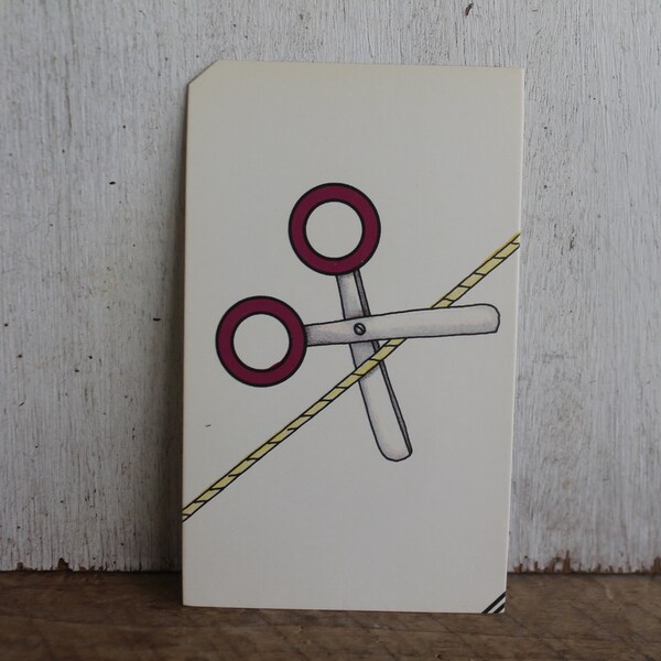 Vintage Flash Card -- Scissors