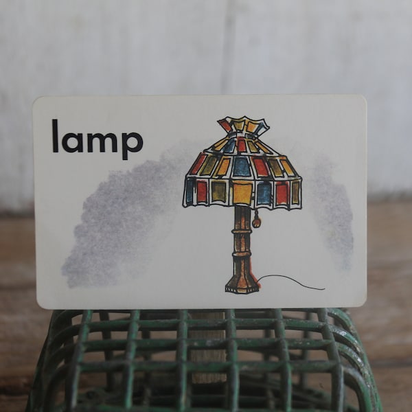 Vintage 1970s Flash Card // Lamp