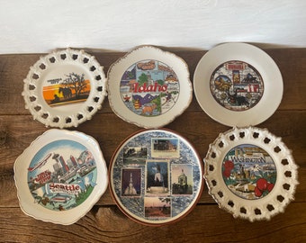 Vintage Souvenir Plates // You Choose // 7 Inches