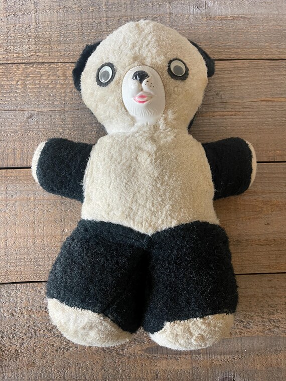 Antique Black & White Panda Bear: 