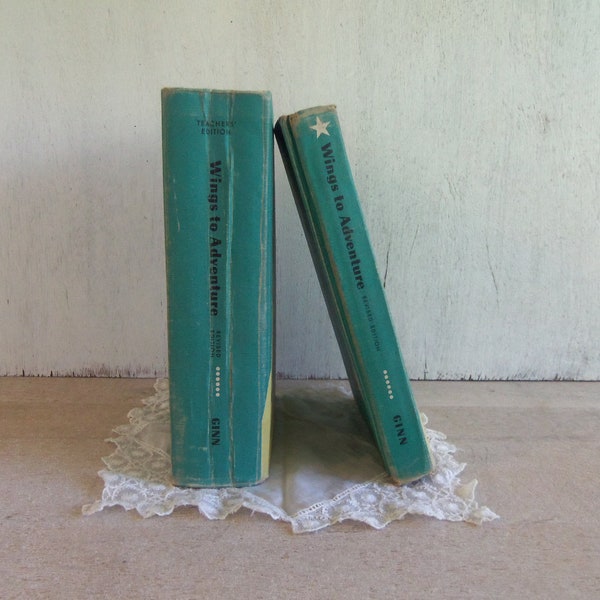 Vintage Turquoise Reader Books