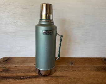 Vtg. 1950's Stanley Thermos Super Vac N945 Stainless Steel Cork