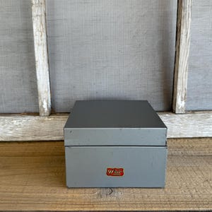 Vintage Weis Filing Box // Gray Color // Vintage Office // Made in the U.S.A.