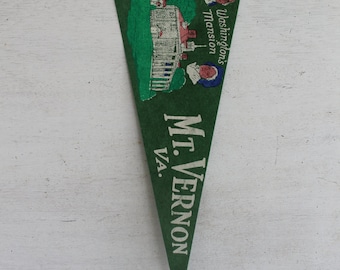 Fanion Feutre Washington D.C. Vintage – Années 60, Souvenir USA