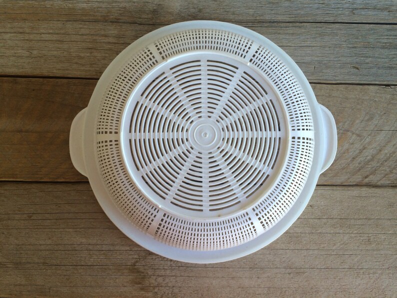 Large Vintage Colander in White Strainer Vintage Kitchen