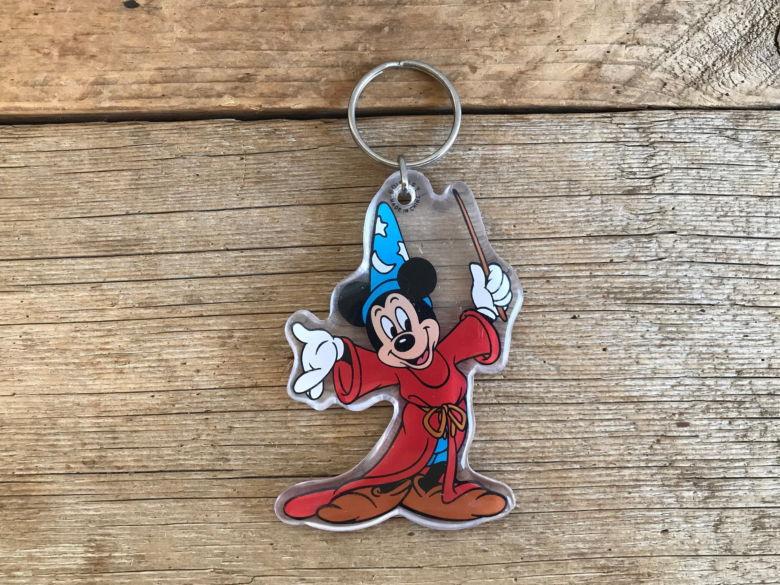 Vintage Mickey Mouse Keychain // Fantasia Mickey 