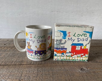 Papel "I Love My Dad" Coffee Mug in Box // Collectible Mug // Father's Day Gift