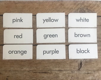 Vintage COLOR Flashcard // Pick one