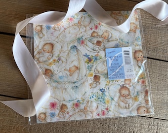 Vintage Hallmark Baby Shower Wrapping Paper: Heartline Collection, Sealed