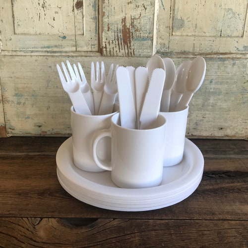 Vintage Picnic Basket/ Set for Two / Sustainable / Wedding Etsy