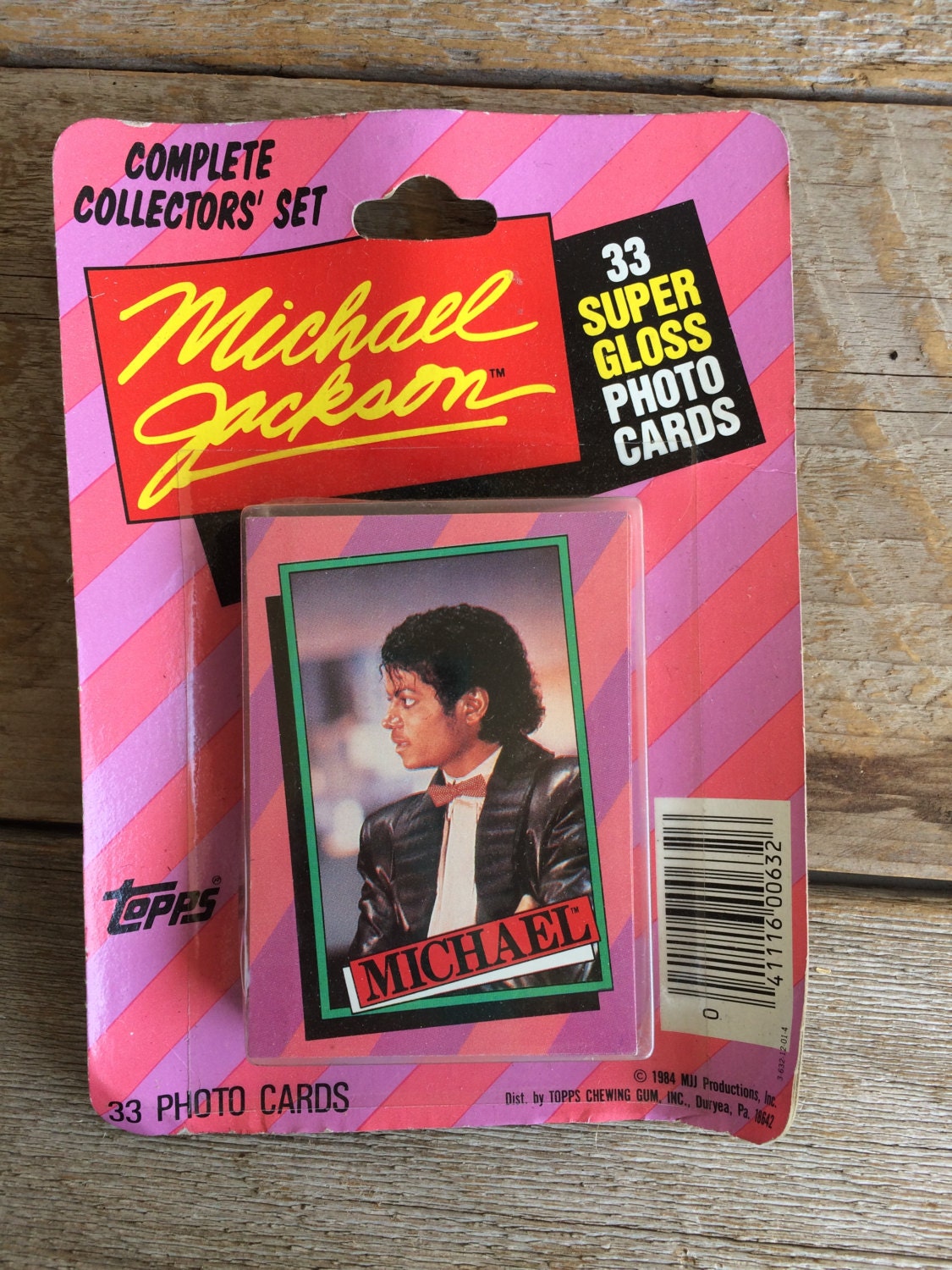 マイケルジャクソン 転写シール　1984年 ☆送料無料！☆1984年製 Topps【 Michael Jackson ( マイケル