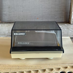 Vintage Rolodex Petite Address Book Model No. S-300C // Grey Dividers // Vintage Office