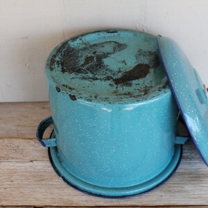 teal pot and pan set