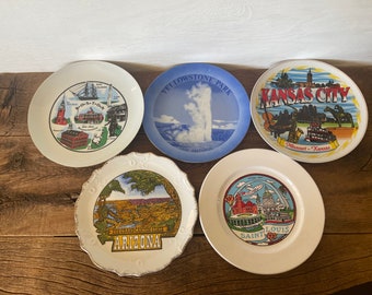 Vintage Souvenir Plates // You Choose // 8 Inches