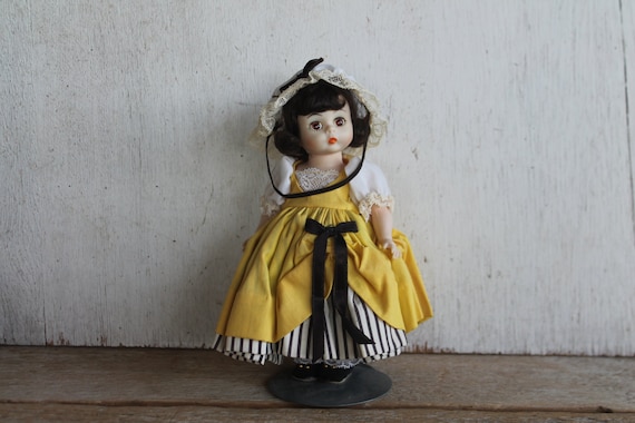 Vintage Madame Alexander France Doll, Yellow Dress, 8 Inch - Etsy