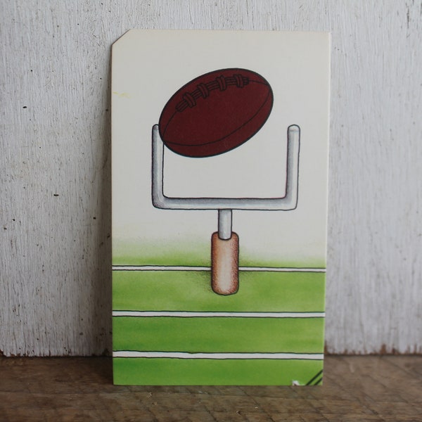 Vintage Flash Card -- Football and Goal Post