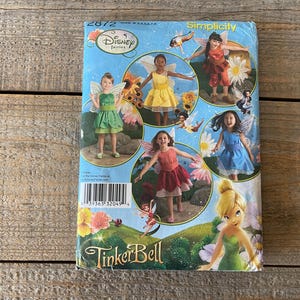 Disney Tinkerbell Fairies Costumes for Child // Simplicity 2872 // Size A (3, 4, 5, 6, 7, 8)