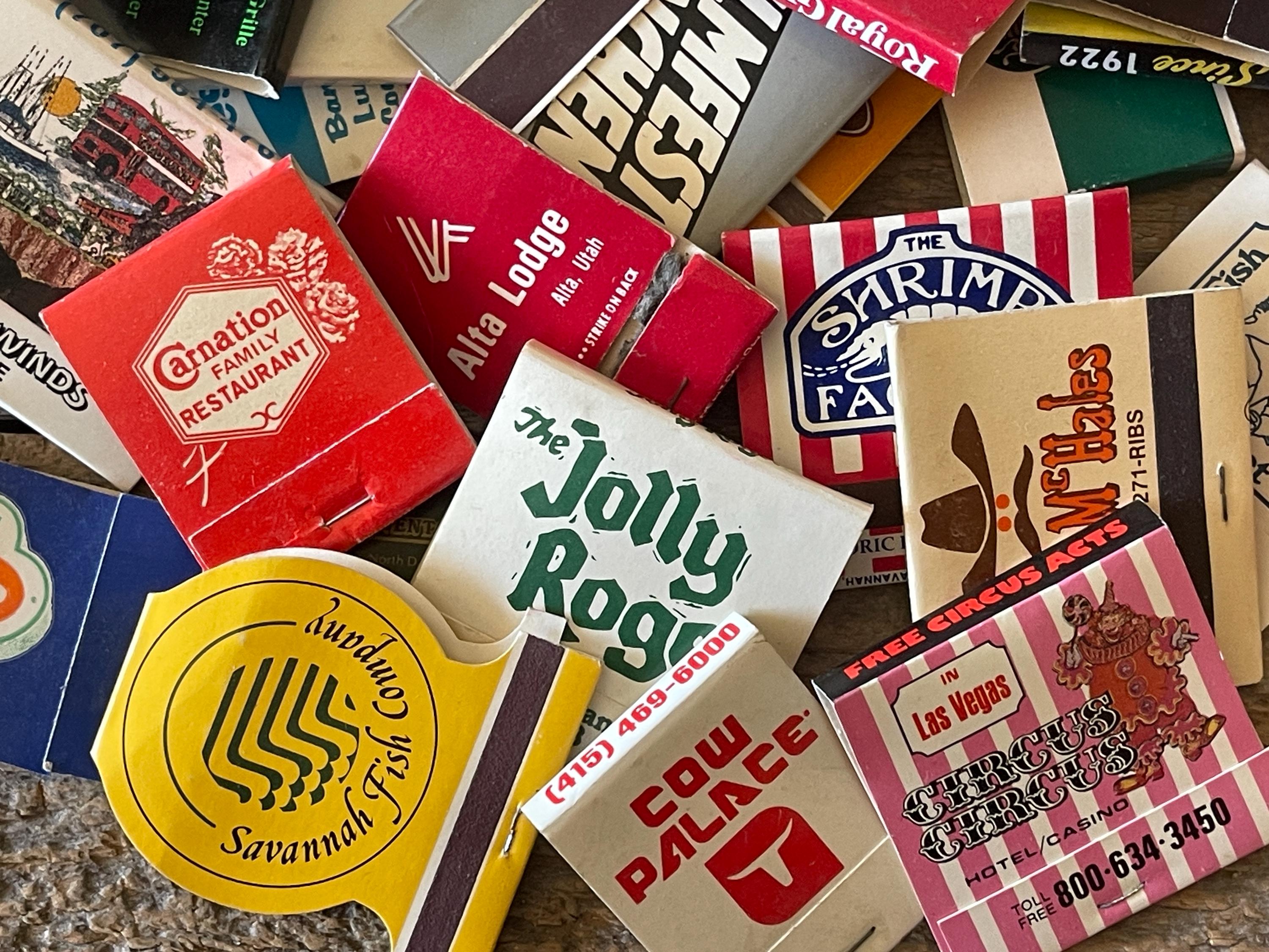 Vintage Matchbook Collection: Eclectic Lot of 10, 20, or 30 - Etsy