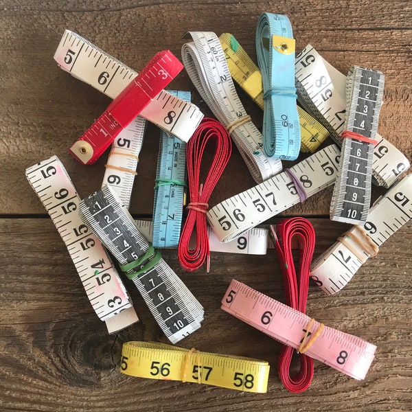 Vintage Colorful Fabric Tape Measure // Choose Your Color!