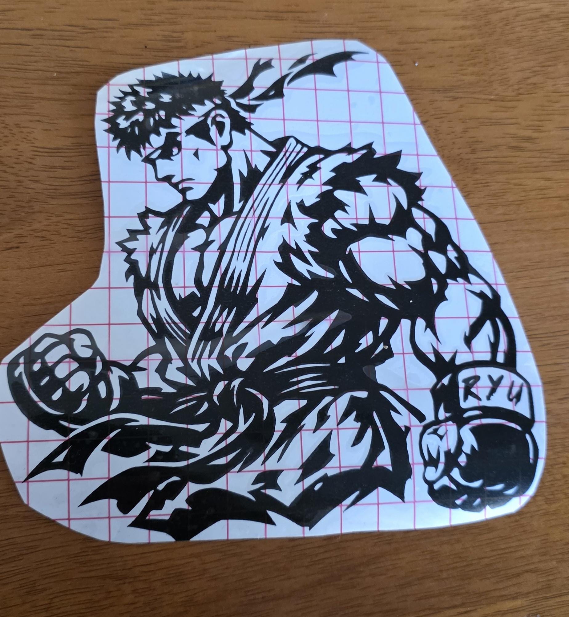 Stickers Ryu Ryu Inspired Vinyl Decal | Fighting Game Sticker/vinyl Decal - Etsy