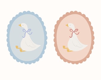 Silly Goose SVG | Trendy Easter Clipart (Digital Download)