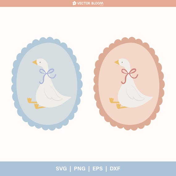 Silly Goose SVG | Trendy Easter Clipart (Digital Download)
