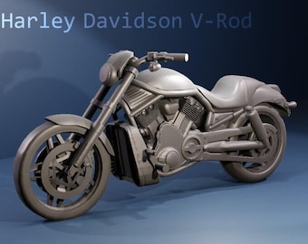 Escala 1/32 (y 1/35): Harley Davidson V-Rod (ID 13.40)