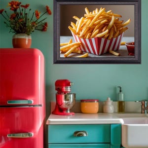 Tasty French Fries Digital Food Print