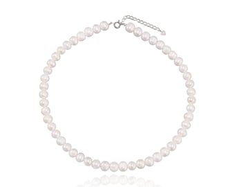 Baroque Pearl Necklace, Sterling Silver, Mother&#39;s Day Gifts, Gifts for Her, Sihoojewelry, NS055N