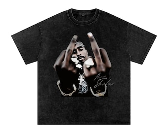 Tupac Only God Can Judge Me OverSized Vintage Black Tshirt